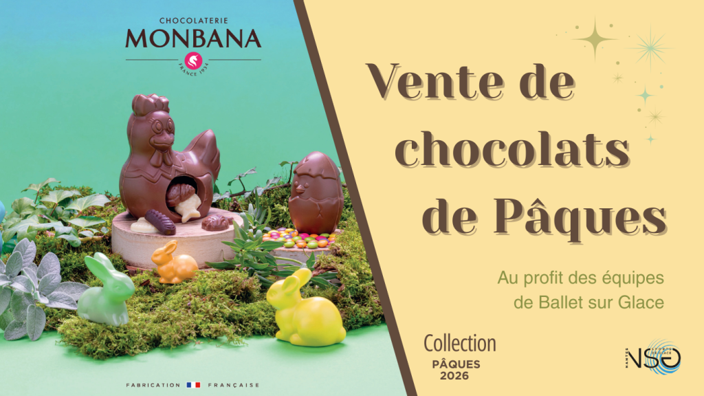 Vente de chocolats de Pâques au profit de nos équipes de ballet sur glace