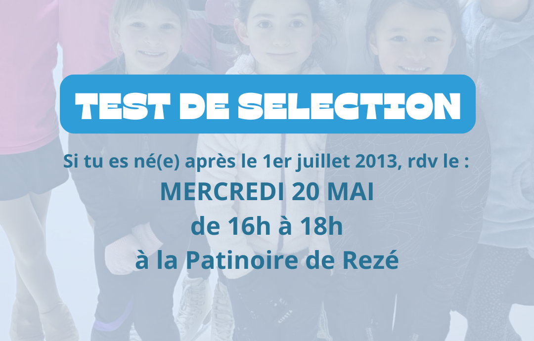 Lire la suite à propos de l’article Tests de sélection Groupe Compétition – Mercredi 20 mai à Rezé